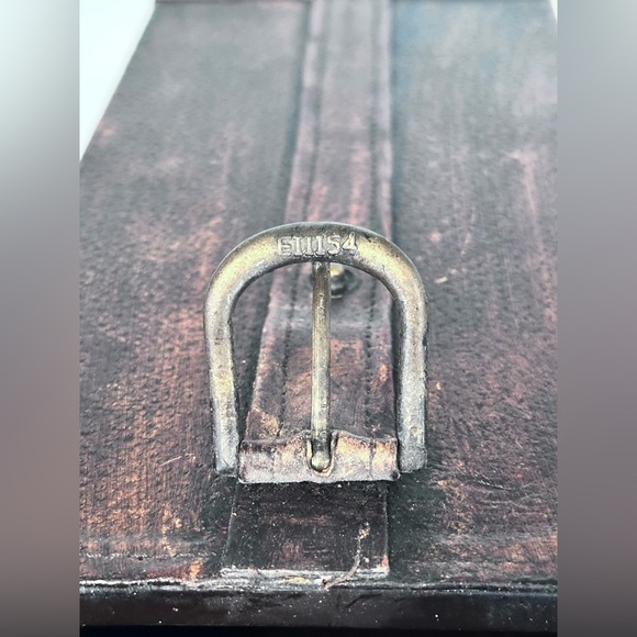 Vintage Wooden Leather Wine Carrier with Handle - Picture 10 of 10